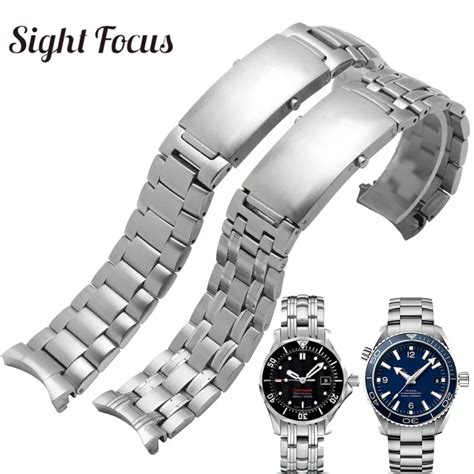 omega stainless steel watch straps|replacement strap for omega seamaster.